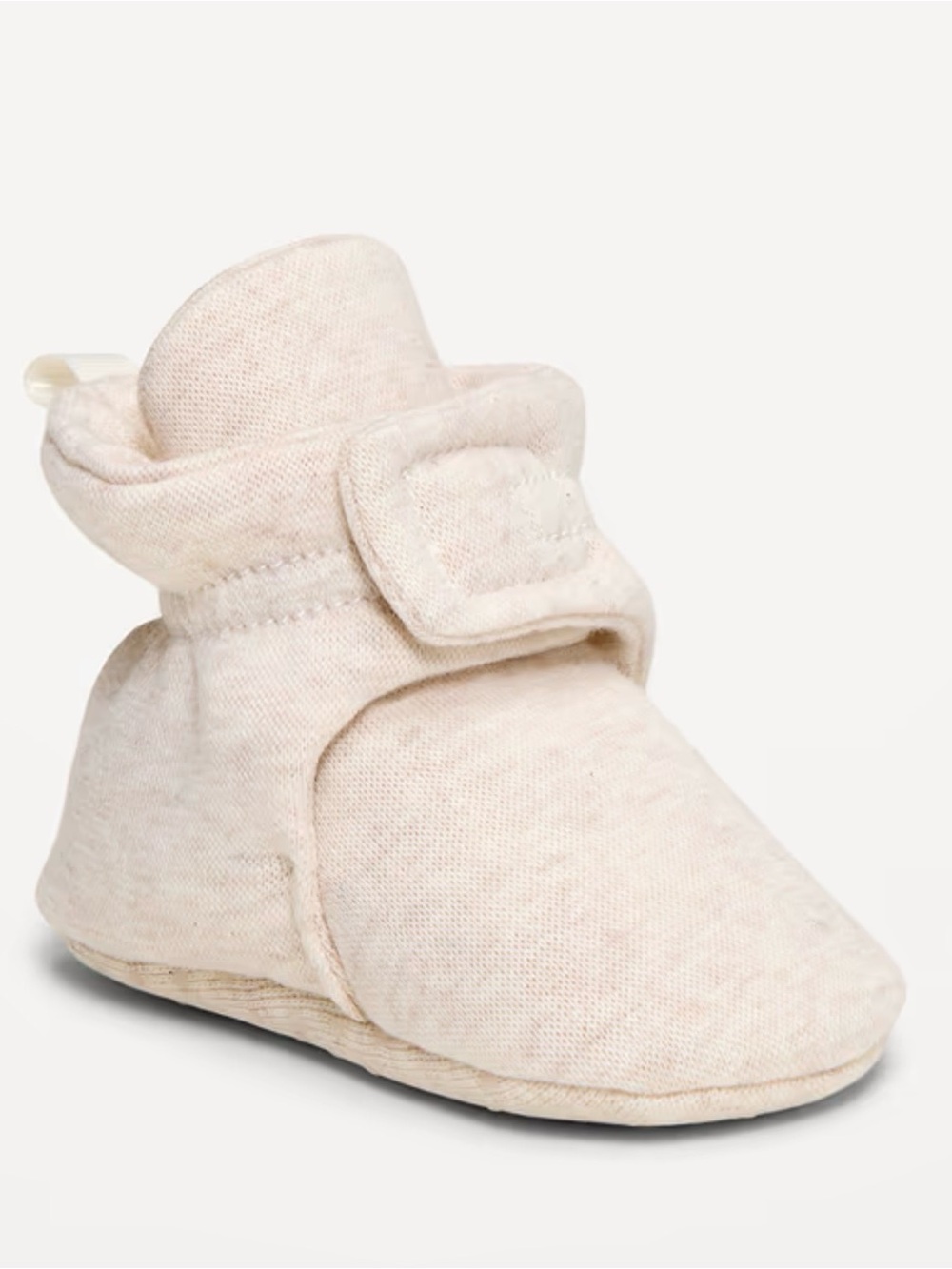 Old Navy Beige Jersey-Knit Booties 0-3M NWT